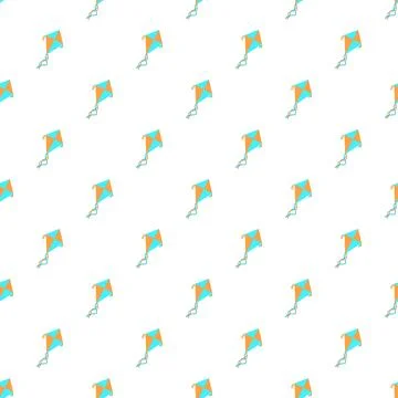 Kites creating seamless background pattern for summer fun Stock Illustration