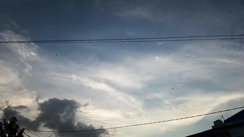 Kites fly in the sky Stock Footage 311935593