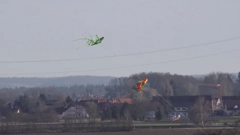 Kites soar high in the sky Vídeos de archivo 77085702