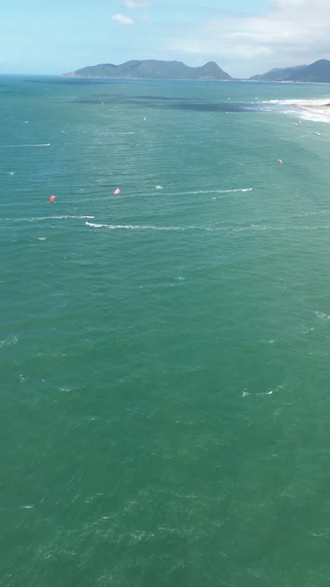 Kitesurf Florianopolis Brazil Stock Footage 309482346