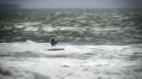 Kitesurf  HandlePass30 HD-JPEG 100 NTSC Stock Footage 1060634