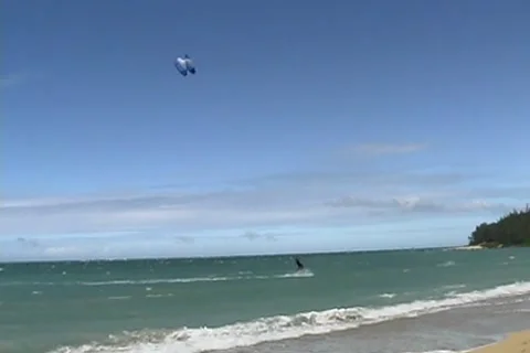 Kitesurf-loops Stock Footage 1001916