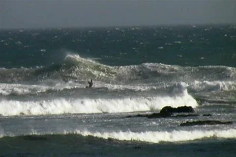 Kitesurf wave big air Stock Footage 1001972