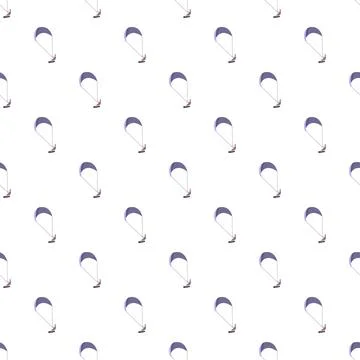 Kitesurfer creating a seamless repeating pattern design Stock Illustration