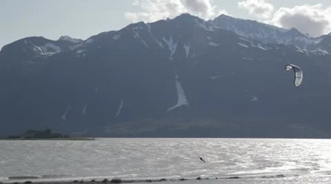 Kitesurfer Jumps Video stock 11849894