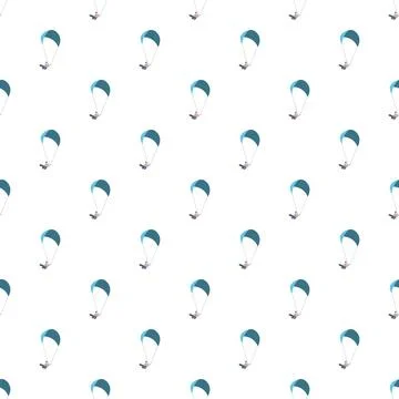 Kitesurfer person flying sport pattern background Stock Illustration