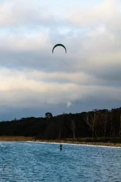 Kitesurfer Foto stock