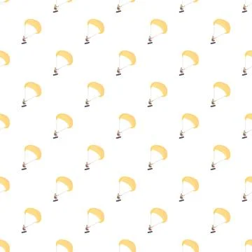Kitesurfers riding waves seamless pattern background イラスト素材