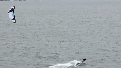 Kitesurfing 02 Stock Footage 34550643
