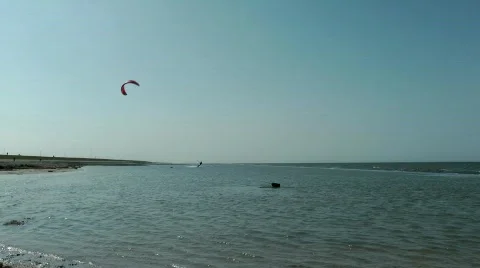 Kitesurfing Stock Footage 724361