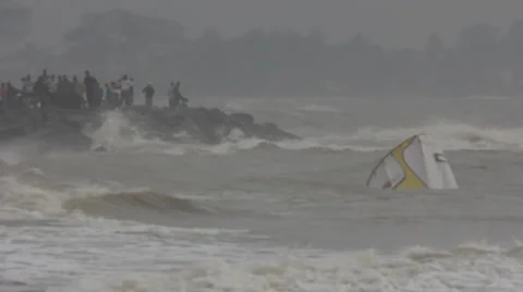 Kitesurfing Video stock 1095226