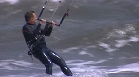 Kitesurfing Stockbeeldmateriaal 8941219