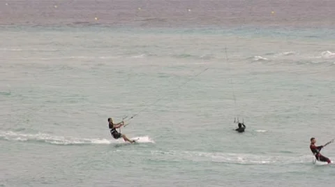 Kitesurfing Stockbeeldmateriaal 8944837