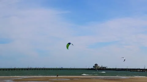 Kitesurfing Stock Footage 12533975