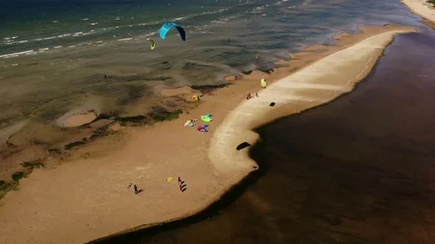 Kitesurfing Video stock 111637834