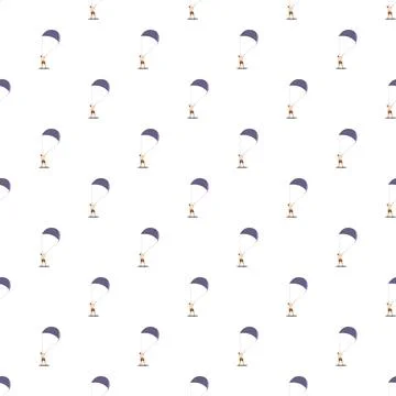 Kitesurfing man seamless pattern for active lifestyle イラスト素材
