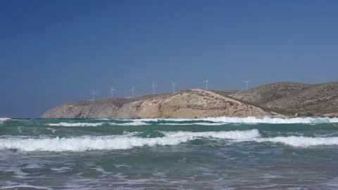 Kitesurfing in Prasonisi beach Stock Footage 294327703