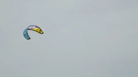 Kitesurfing sail in action. Stock Footage 97980920