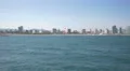 Kitesurfing on the seashore in Barcelona 4k or 4k+ Resolution