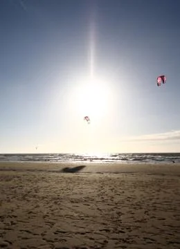 Kiting in the sun Stock Photos