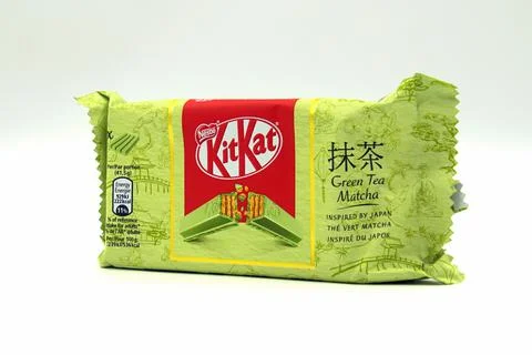 KitKat Green Tea Matcha Stock Photos