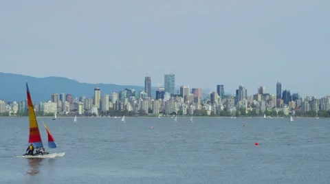 Kitsilano Point in Vancouver Stock Footage 52107133