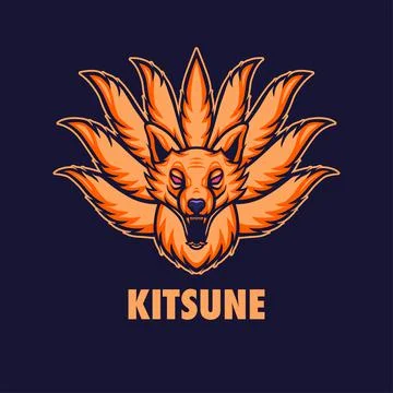 KITSUNE MASCOT LOGO Stock Illustration