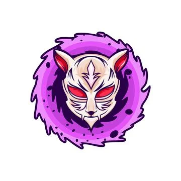 Kitsune mask Stock Illustration