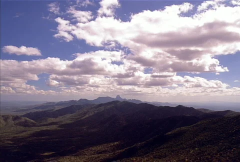 Kitt Peak Mountain Clouds NTSC Stock Footage 539696