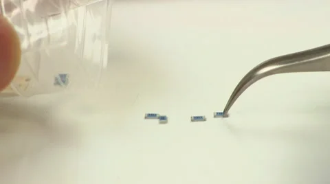 Kitting surface mount components Stock Footage 49092588