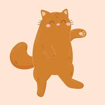 Kitty belly Stock Illustration