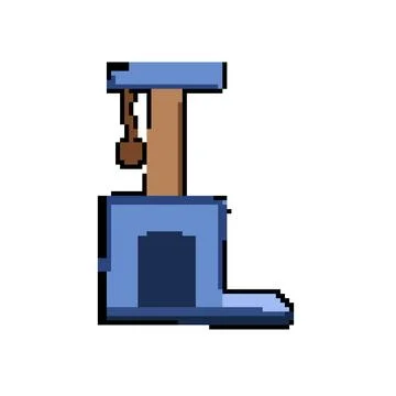 Kitty cat house pixel art vector illustration イラスト素材