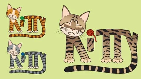 Kitty Cat Stock Illustration