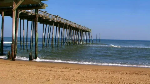 Kitty hawk pier Stock-Footage 377188