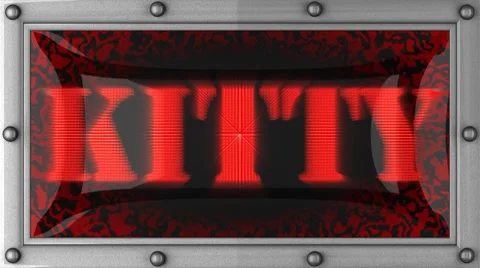 Kitty on led Stock Footage 8760291