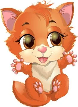 Kitty princess with decorations 스톡 일러스트