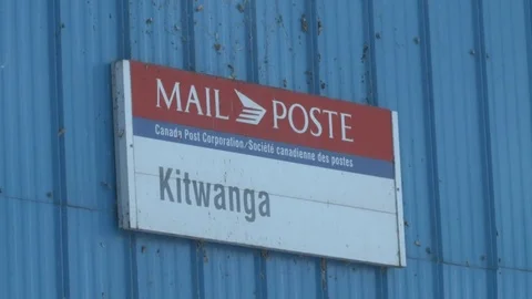 Kitwanga Canada mail post Video stock 76706590