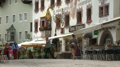 Kitzbühel city centre 03 Stock Footage 34862294