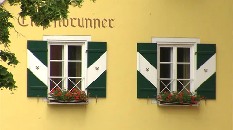 Kitzbühel city centre Stock Footage 34861123