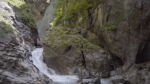 Kitzlochklamm Gorge Mountain River. 2 Clip Compilation. 4K Vídeos de archivo 107308244