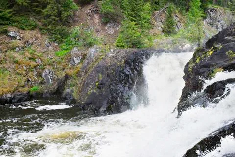 Kivach waterfall Stock Photos