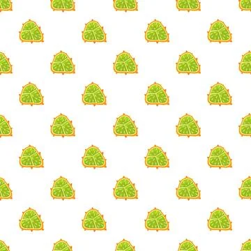 Kiwano horned melon fruit pattern background イラスト素材