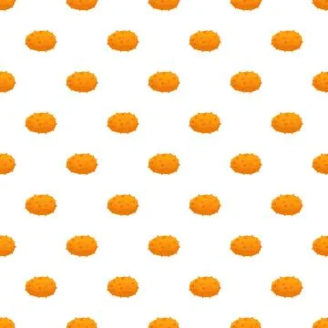Kiwano melon pattern flat design background Illustrazione stock