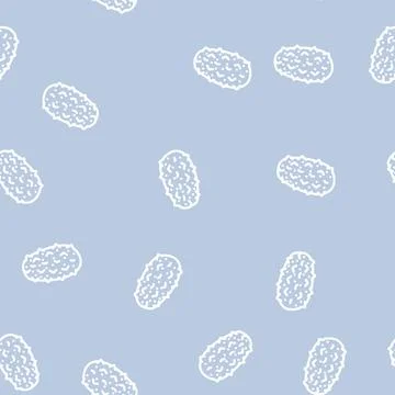 Kiwano orugets line vector seamless pattern Stock Illustration