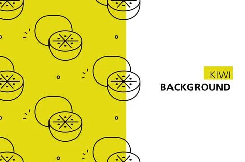 Kiwi background Stock Illustration