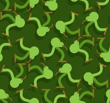 Kiwi bird cartoon pattern seamless. little bird run background. Baby fabric t 스톡 일러스트