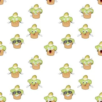 Kiwi cake 스톡 일러스트