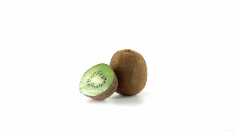 Kiwi cut in half 스톡 동영상 23729136