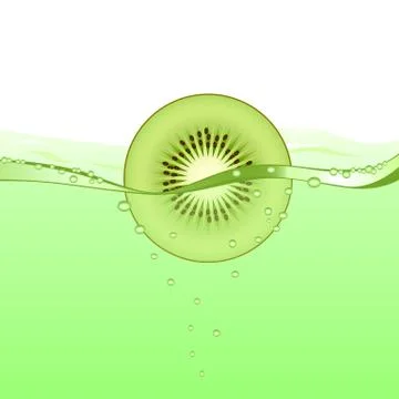Kiwi drink Stock Illustration