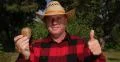 Kiwi Farm Farmer Man Showing Exotic Fruit Quality Check Thumbs Up Positive Sign 4k or 4k+ Resolution